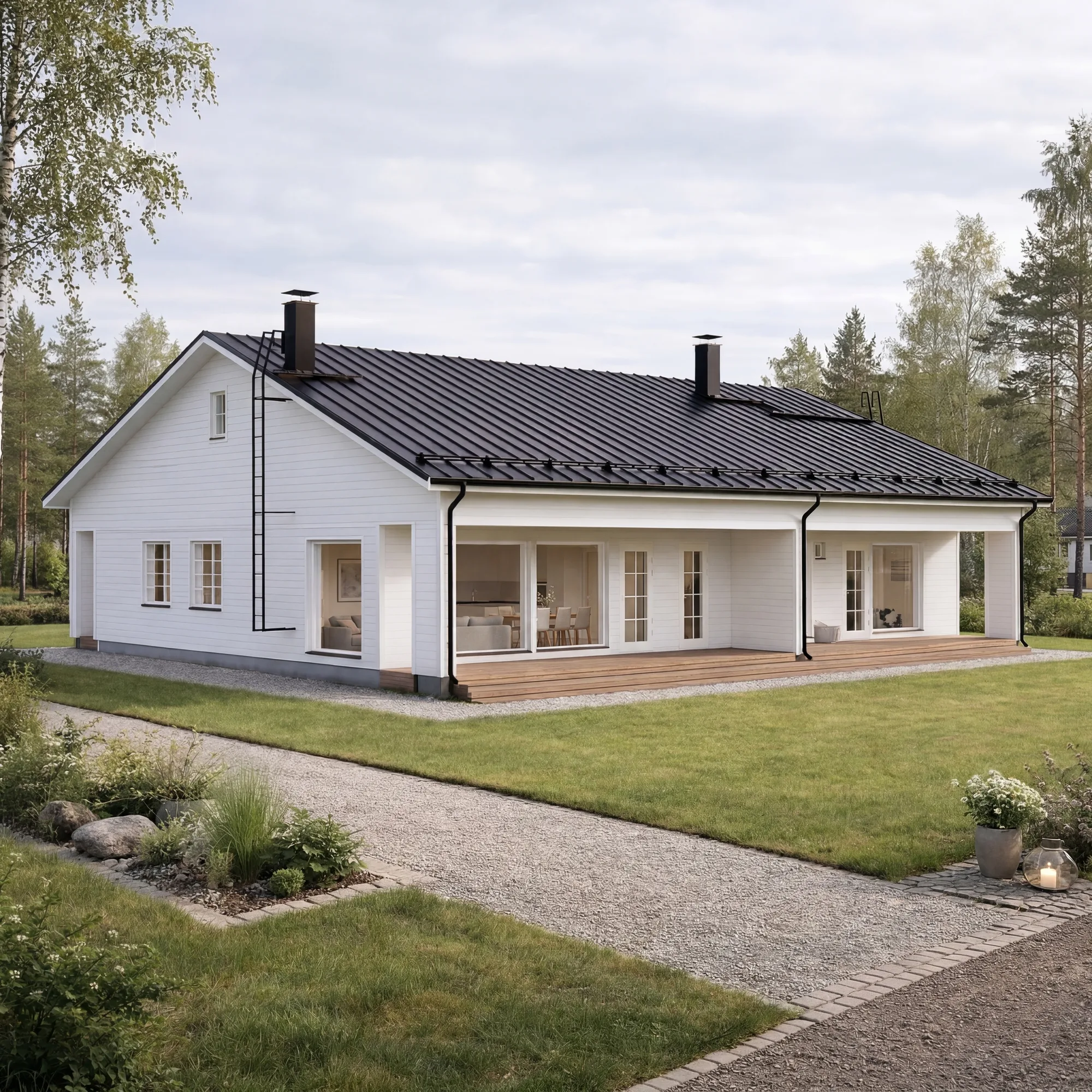 Taloesittely Ylöjärvellä: muuttovalmis yksikerroksinen paritalo