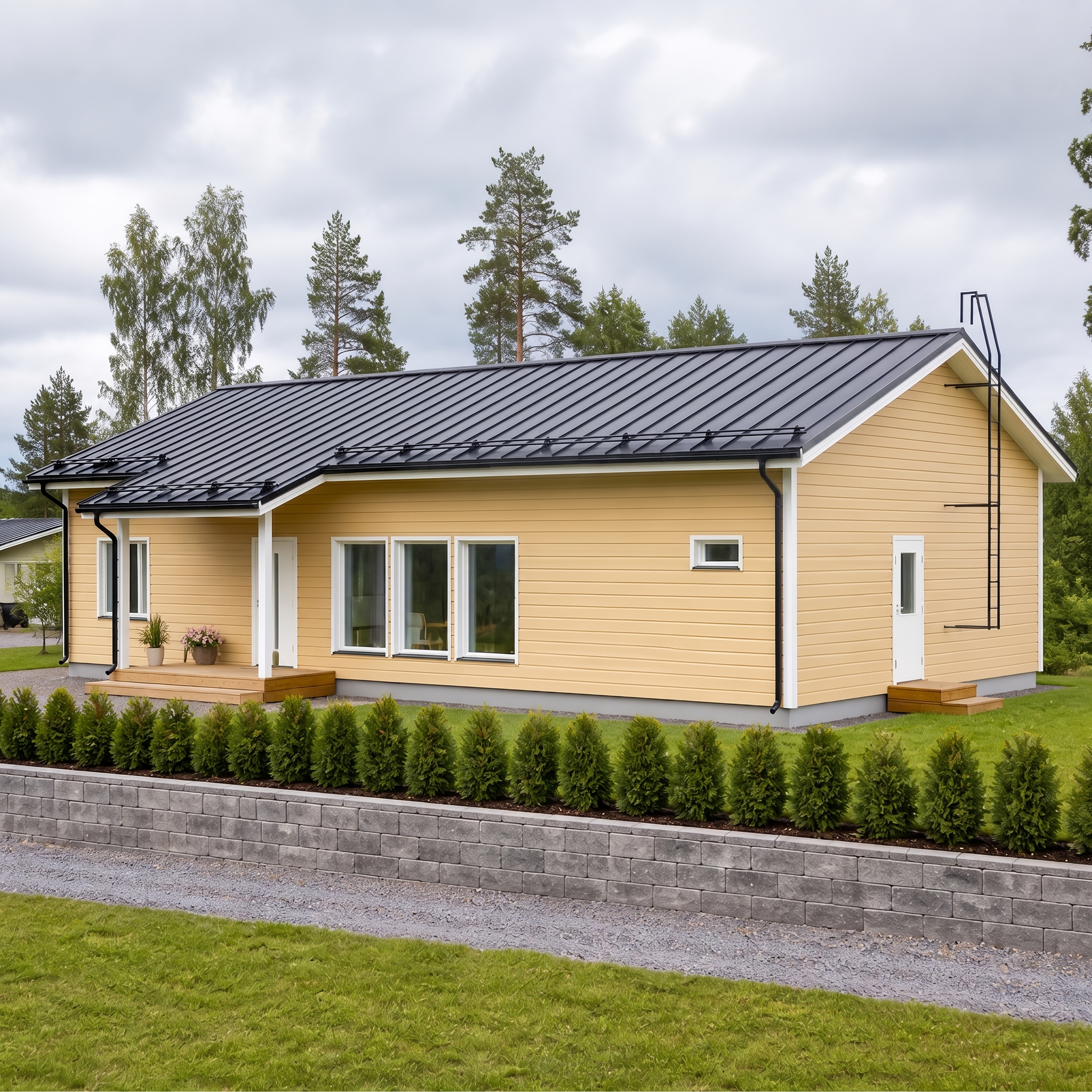 Ajaton omakotitalo neljällä makuuhuoneella