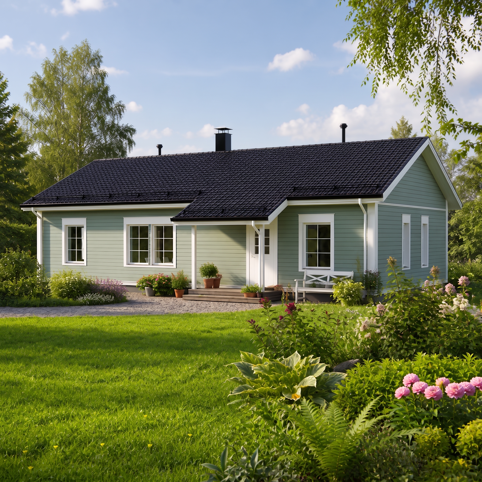 Taloesittely Sipoossa – Perinne-tyylinen omakotitalo
