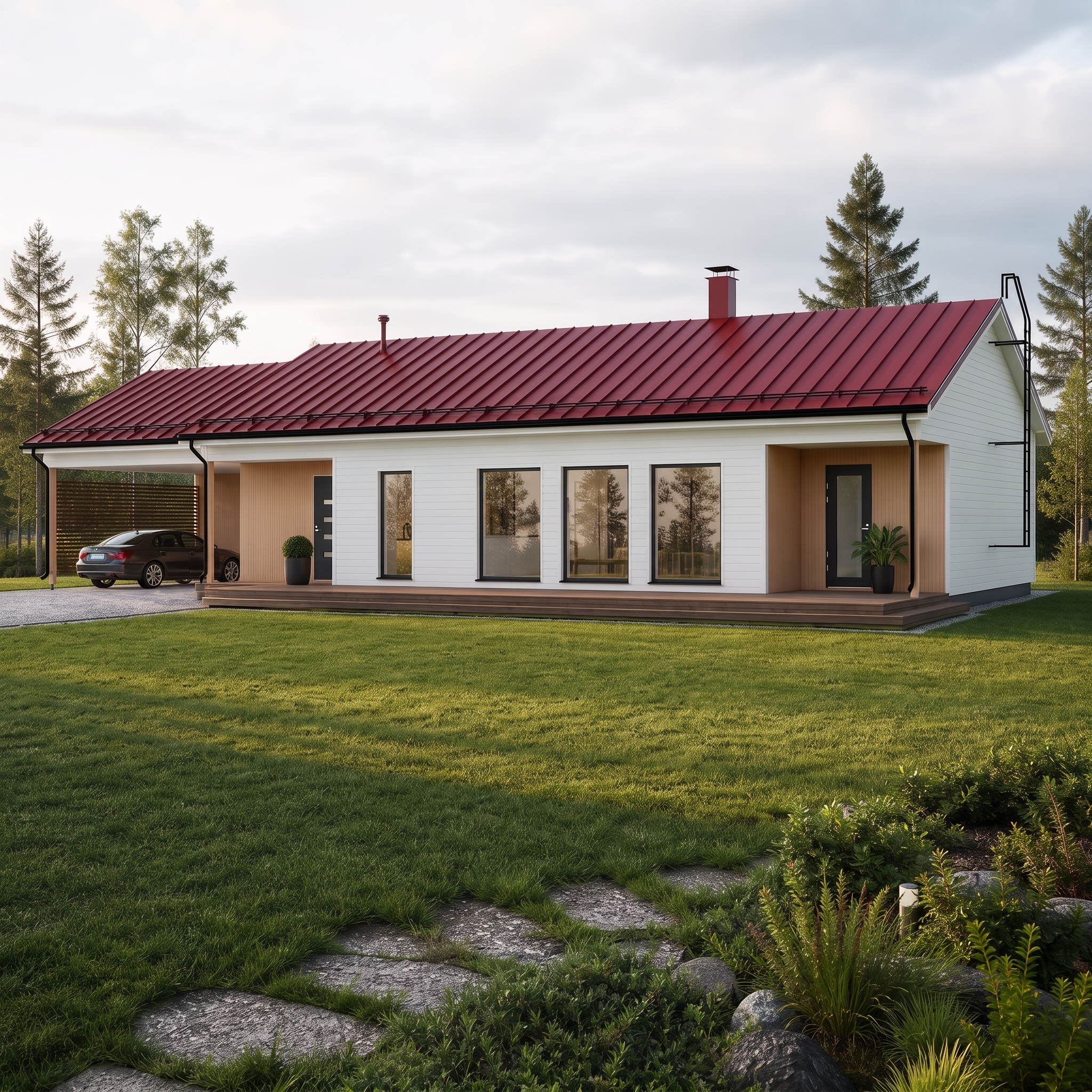 Kaupunki-tyylinen omakotitalo