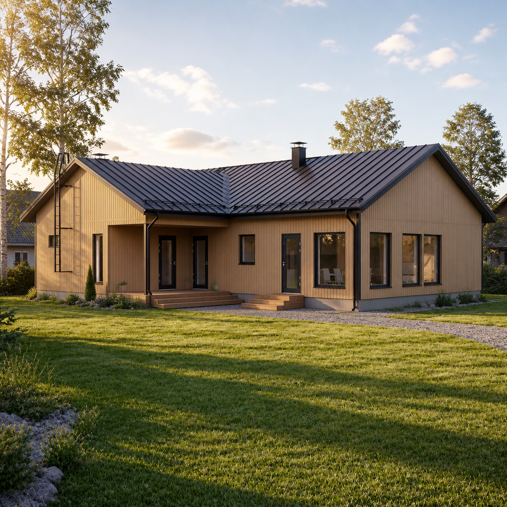 Yksilöllisesti suunniteltu omakotitalo